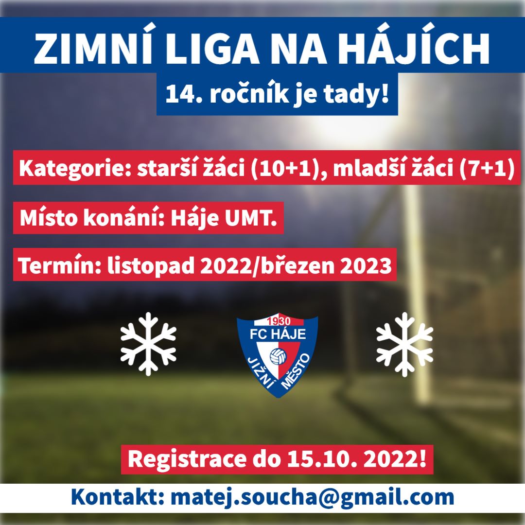 Zimní liga na Hájích 2022/23