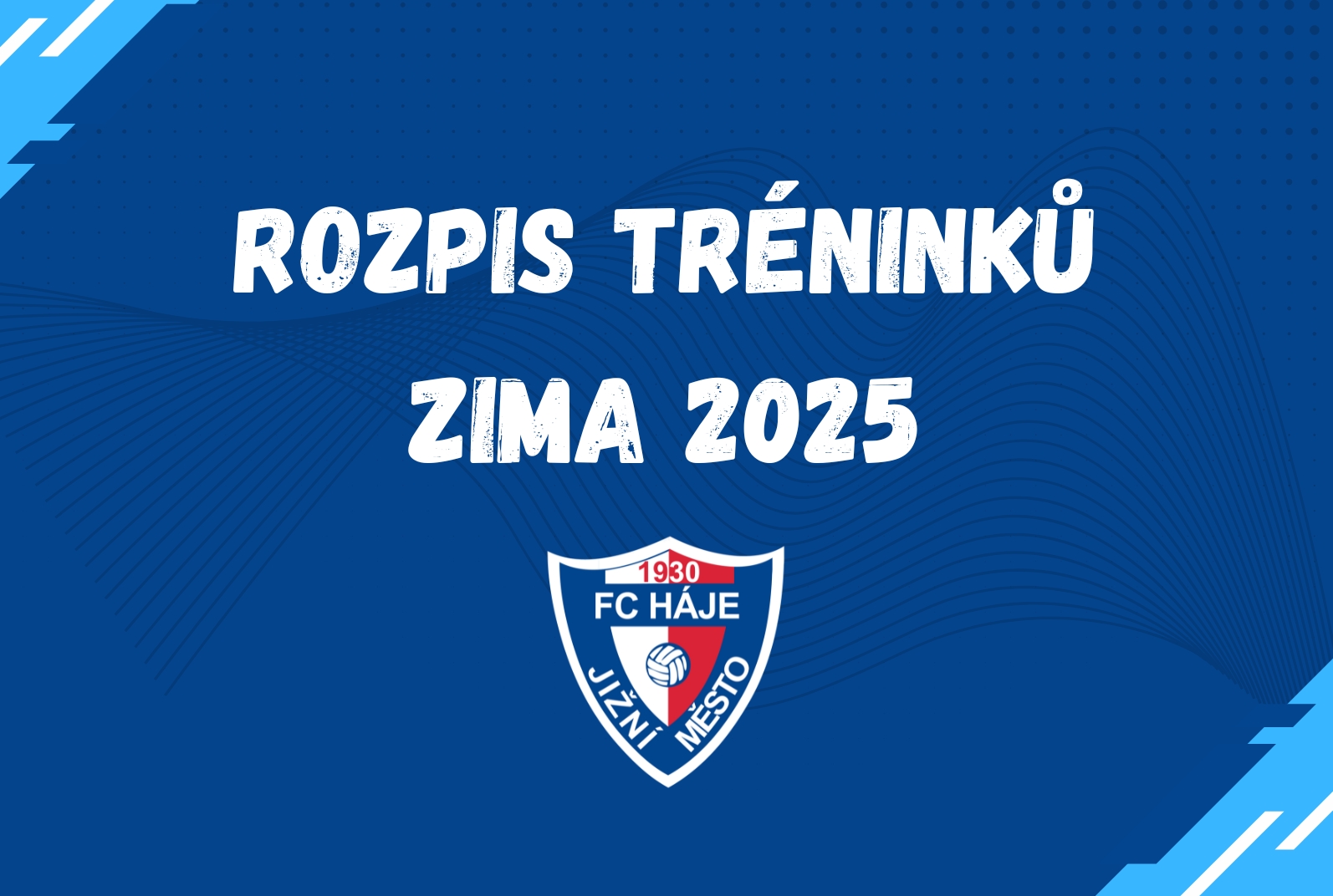 Rozpis trnink - zima 2025