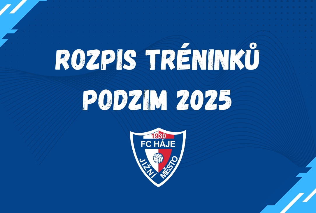 Rozpis trnink - podzim 2025